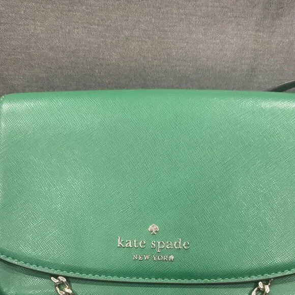 Kate Spade Carson Crossbody Saffiano Leather Green - Picture 9 of 9